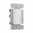 Eaton DF8AP7-W decorator dimmer, Preset feature, #14 - 12 AWG, 8.3A, 277V, Bck and sd wiring, Slide actuator, Wire lead connect, Wht, 60 Hz, Mark 10 FLR, 1-pole, 3-way, Polycarb housing, 1000W 718816