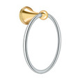 Deltana KH2008 KH Series Traditional Towel Ring, Solid Brass, Limited