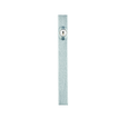 Ives SB1630 Heavy Duty Steel Locking Surface Bolt with Keyed Security, 626 Satin Chrome finish, front view