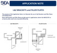 BEA BEA MAG6LZUL - (2) L Brackets and (2) Z Brackets for Double 600 Lb Maglocks MAG6LZUL