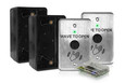 BEA BEA 10MS51W-SKIT - Touchless Single Gang Battery-Powered Actuator Kit, (2) 10MS51W-S "Wave To Open" Hand Logo Faceplates with Surface-Mount Boxes and (1) 900 MHz Receiver Module 10MS51W-SKIT
