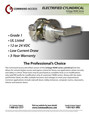 Command Access Command Access CLN70 Classroom Function, Grade 1 Electric Cylindrical Complete Lock Schlage CAT CLN70
