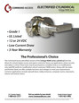 Command Access CLN80 Storeroom Function, Grade 1 Electric Cylindrical Complete Lock Schlage