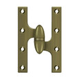 Deltana OK6038B Olive Knuckle 6" x 3-7/8" Hinge, Ball Bearing, Solid Brass (Each)