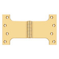 Deltana DSPA4580 Parliament Hinge, 4-1/2" x 8", Solid Brass (Pair)