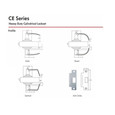 TownSteel TownSteel CE-75 Passage Function - Grade 1, Non-Clutched Extra Heavy Duty Cylindrical Lockset TWS-CE-75