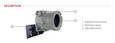 BEA BEA 10FALCONEXXL100 - FALCON EX Motion Sensor, Explosion-Proof / Flame-Proof Housing, Low Mounting Heights, 100 ft cable, 12 to 24 V AC/DC 10FALCONEXXL100