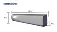BEA 10IXIODT1 Motion and Presence Sensor – dimensions diagram showing 10-3/8 inch length and 2-1/4 inch height and depth