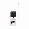 Eaton EHMVD12R molded case circuit breaker accessory handle mechanism, Universal rotary through-the-door handle mechanism, EG-Frame, Red, Series G, 12 in