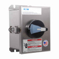 Eaton ER54030UW enclosed rotary disconnect switch, 30 A, NEMA 4X, Stainless steel, Max HP:7.5, 7.5, 15, 20 hp (@208,240,480,600 V), Four-pole, Product category: enclosed rotary non-fusible, R-Series, 600 V