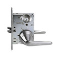TownSteel TownSteel MRX-L-08 Front Door/Corridor Function- Stainless Steel Grade 1 Heavy Duty Anti-Ligature Lever Mortise Lockset TWS-MRX-L-08