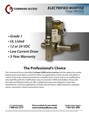 Command Access Command Access ML485EU (Fail Secure Only) Privacy W/Deadbolt Function, Electrified Schlage L9000 Mortise Complete Lock CAT ML485