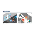 BEA BEA 10T300MINIPB - Miniature Wired Analog Transmitter, 300 MHz, Flag Connectors, 12V battery, for use with Jamb and Vestibule Plates Only 10T300MINIPB