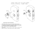 TownSteel TownSteel DRX-09 Classroom Function - Heavy Duty Anti-Ligature Thumbturn ANSI Grade 1 Mortise Deadbolt, Single Cylinder TWS-DRX-09