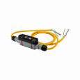 Eaton GFI12M2NN portable GFCI, Watertight, field wireable, 20A, #12 AWG, 6' (1.83m) cord length, Polycarbonate, Flying leads plug type, Manual reset, 120V, 4X 669668