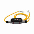Eaton GFI12M2NN portable GFCI, Watertight, field wireable, 20A, #12 AWG, 6' (1.83m) cord length, Polycarbonate, Flying leads plug type, Manual reset, 120V, 4X 669668