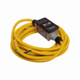 Eaton GFI13M4NN portable GFCI, Watertight, field wireable, 30A, #10 AWG, 25' (7.62m) cord length, Polycarbonate, Flying leads plug type, Manual reset, 120V, 4X 669873
