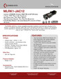Command Access MLRK1-JAC12 Motorized Latch Retraction Kit — product specification sheet showing voltage, wire run, features, and MM5 Smart Module details