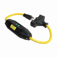 Eaton GFI11A239 portable GFCI, Watertight, 15A, #12 AWG, 6' (1.83m) cord length, Polycarbonate, 5-15, 3R, Tri tap plug type, Automatic reset, 120V 669224