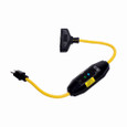 Eaton GFI11A239 portable GFCI, Watertight, 15A, #12 AWG, 6' (1.83m) cord length, Polycarbonate, 5-15, 3R, Tri tap plug type, Automatic reset, 120V 669224