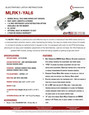 Command Access MLRK1-YAL6 Motorized Latch Retraction Kit for Yale 6000 Series - product spec sheet showing specifications, features, and accessories including optional REX module