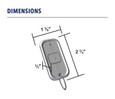 BEA BEA 10TD433HH2 - Handheld Digital Transmitter, 433 MHz, 2 Button Control Receivers 10TD433HH2