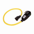 Eaton GFP11A1P3 portable GFCI, Watertight, 15A, #12 AWG, 2' (0.61m) cord length, Polycarbonate, 5-15, 3R, Single tap plug type, Automatic reset, 120V 670336