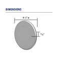 BEA BEA 10PBR45 - Stainless Steel 4.5" Round Push Plates BEA-10PBR45X