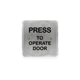 BEA 10PBS45 - Stainless Steel 4.5" Square Push Plates