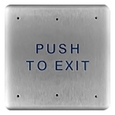 BEA 10PBSX - Stainless Steel 4.75" Square Push Plates