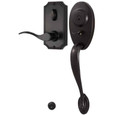 Weslock 1441 Lexington Handleset with Bordeau Lever - Deadbolt Keyed One Side
