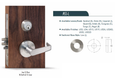 TownSteel MSS Series Entry/Office Function - Heavy Duty Sectional Mortise Lock , Single Cylinder