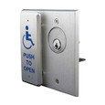 BEA BEA 10COMBOPLATE - Jamb Push Plate and Maintained Keyswitch on a Double Gang Faceplate 10COMBOPLATE