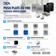 BEA 45S-900 Wireless Push Plate Package with 900 MHz Transmitters and Receivers