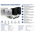 BEA 475S-900 Wireless Security Push Plate Package with 900 MHz Transmitters and Receiver