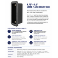 BEA 10BOXJAMBFM Flush Mount Jamb Box for 4.75" x 1.5" Push Plates