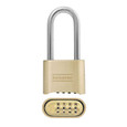 Master Lock 175 Resettable Combination Brass Padlock, Set-your-own 4-Digit Combination