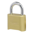 Master Lock 175 Resettable Combination Brass Padlock, Set-your-own 4-Digit Combination