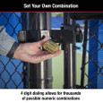 Master Lock Master Lock 175 Resettable Combination Brass Padlock, Set-your-own 4-Digit Combination 175