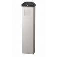 BEA 10BOLLARDSLV Push Plate Bollard with Powder-Coated Carbon Steel Construction