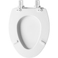 Bemis 1600E4 Ashland Elongated Enameled Wood Toilet Seat with STA-TITE Seat Fastening System, Easy-Clean, Whisper-Close and Precision Seat Fit Adjustable Hinge