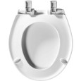 Bemis Bemis 200E4 Affinity Round Plastic Toilet Seat with STA-TITE Seat Fastening System, Easy-Clean, Whisper-Close, Precision Seat Fit Adjustable Hinge and Super Grip Bumpers BEMIS-200E4 