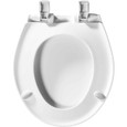 Bemis Bemis 200E4 Affinity Round Plastic Toilet Seat with STA-TITE Seat Fastening System, Easy-Clean, Whisper-Close, Precision Seat Fit Adjustable Hinge and Super Grip Bumpers BEMIS-200E4 