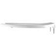 Bemis Bemis 1055 Elongated Plastic Open Front Less Cover Toilet Seat with Check Hinge BEMIS-1055 