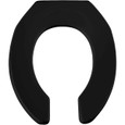 Bemis Bemis 955CT Round Open Front Less Cover Commercial Plastic Toilet Seat with STA-TITE Commercial Fastening System Check Hinge BEMIS-955CT 
