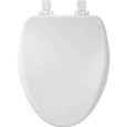 Bemis Bemis 19170PLE4 Alesio Elongated High Density Enameled Wood Toilet Seat with STA-TITE Seat Fastening System, Easy-Clean, Whisper-Close, Precision Seat Fit Adjustable Plastic Hinge and Super Grip Bumpers BEMIS-19170PLE4 