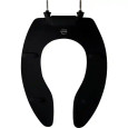 Bemis Bemis 1655SSCT Elongated Open Front Less Cover Commercial Plastic Toilet Seat with STA-TITE Commercial Fastening System Self-Sustaining Check Hinge BEMIS-1655SSCT 