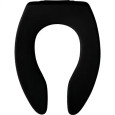 Bemis Bemis 1655SSCT Elongated Open Front Less Cover Commercial Plastic Toilet Seat with STA-TITE Commercial Fastening System Self-Sustaining Check Hinge BEMIS-1655SSCT 