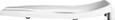 Bemis Bemis 3155SSCT Elongated Open Front Less Cover Commercial Plastic Toilet Seat with STA-TITE Commercial Fastening System Self-Sustaining Check Hinge and DuraGuard BEMIS-3155SSCT 