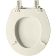 Bemis Bemis 600E4 Ashland Round Enameled Wood Toilet Seat with STA-TITE Seat Fastening System, Easy-Clean, Whisper-Close and Precision Seat Fit Adjustable Hinge BEMIS-600E4 